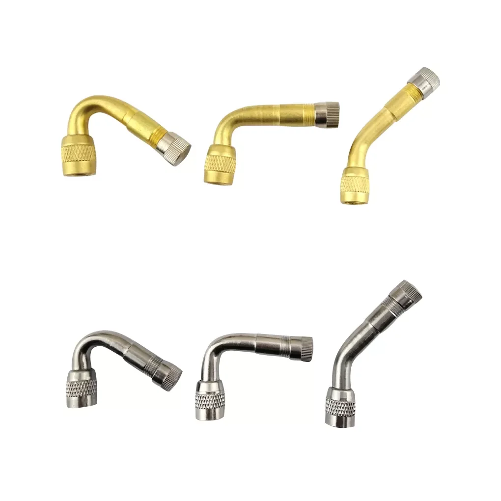 

45 90 135 Degree Motorcycle Car Metal Angle Bent Valve Adaptor Tyre Tube Extension Extender Converter