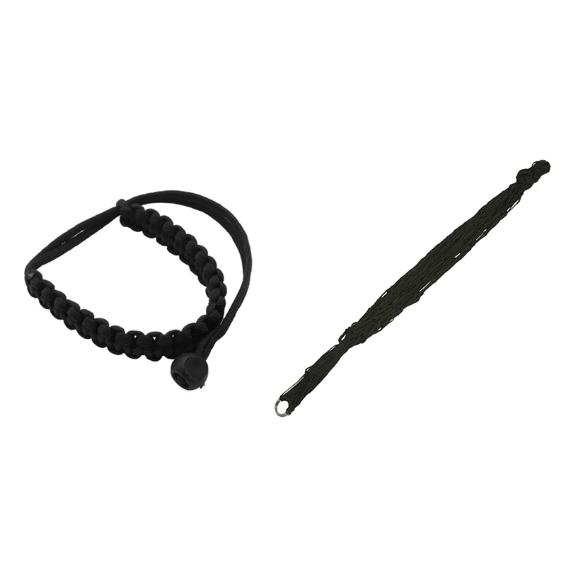 

PHFU-Digital Camera Wrist Hand Strap Grip Braided Wristband Band & 9-Strand Bold Nylon Hammock Load-Bearing 100Kg Hammock