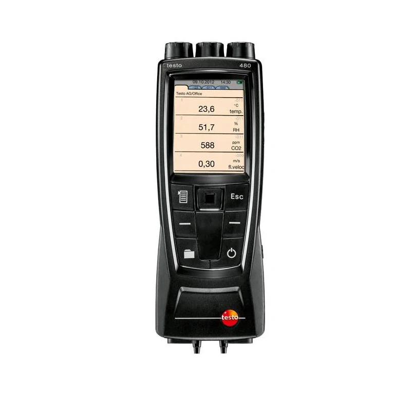 

Testo 480 Digital Temperature Humidity And Air Flow Meter Multi-function Measuring Instrument