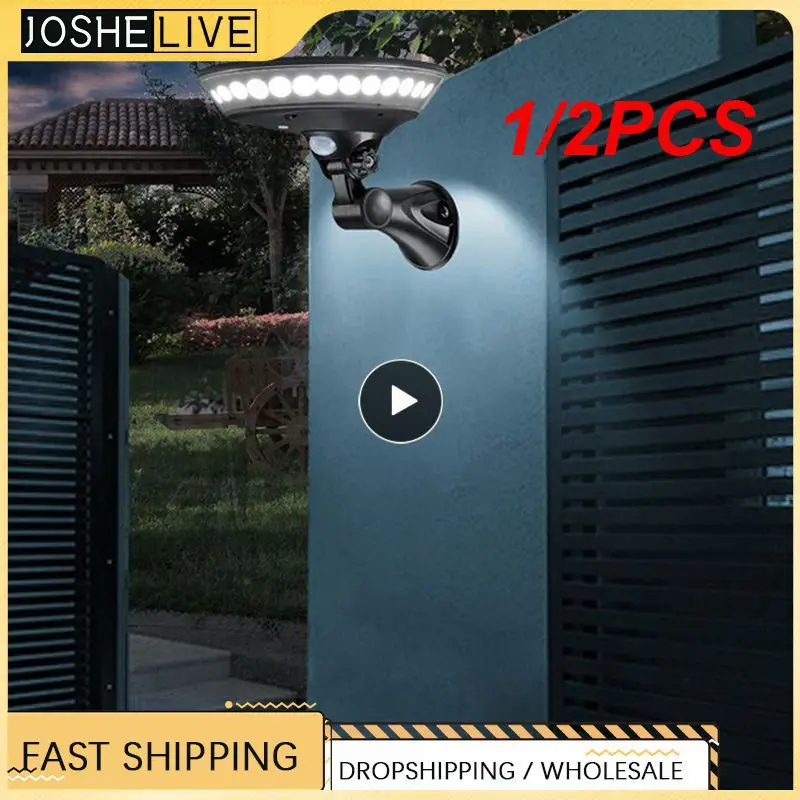 

1/2 шт., светильник на солнечной батарее с датчиком движения