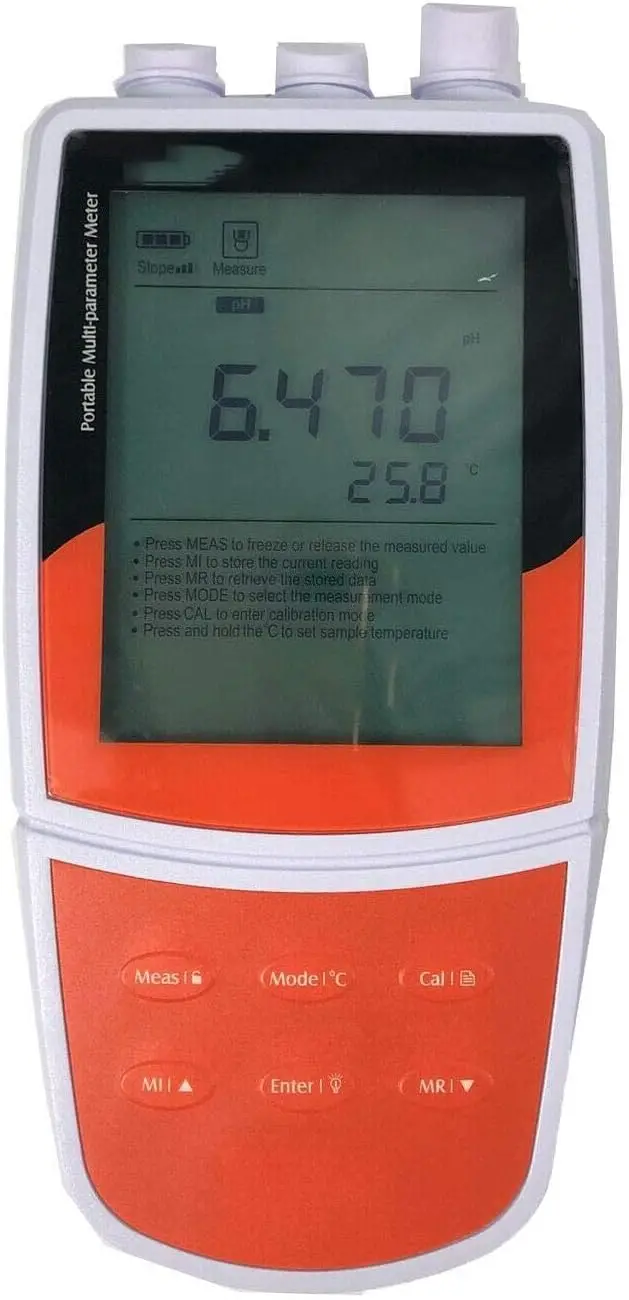 

Multi-Parameter Water Quality Analyzer Tester Ph Meter Conductivity Meter With Automatic Temperature Compensation