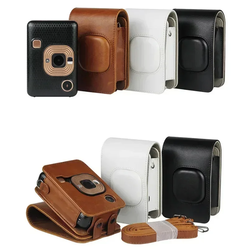 Чехол из искусственной кожи в стиле ретро для FUJIFILM Instax Mini Liplay Hybird мгновенная