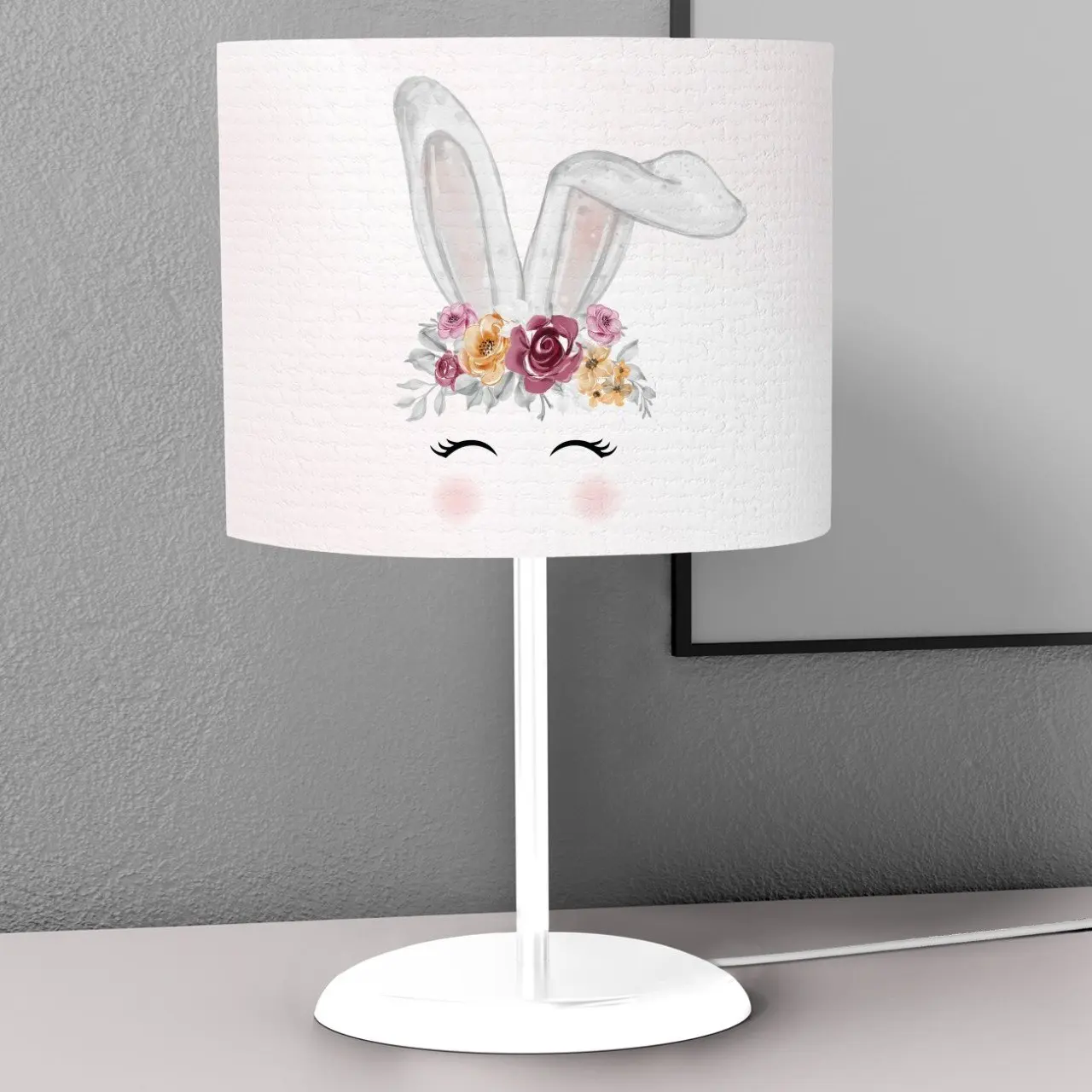 Ночник с милыми цветами коронами кроличьими ушками ночник настольная лампа