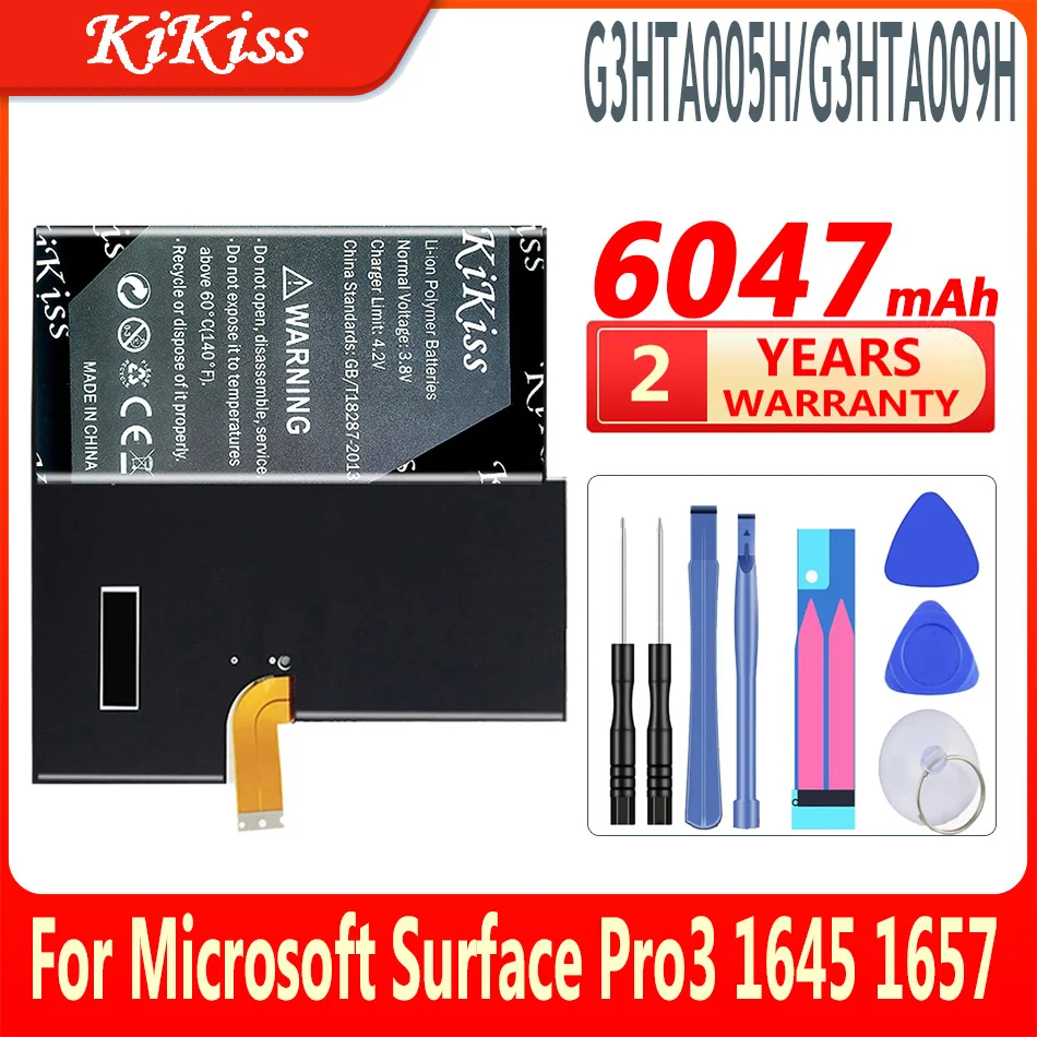 

KiKiss G3HTA005H G3HTA009H MS011301-PLP22T02 Laptop Battery for MICROSOFT SURFACE PRO 3 1631 1577-9700 Tablets
