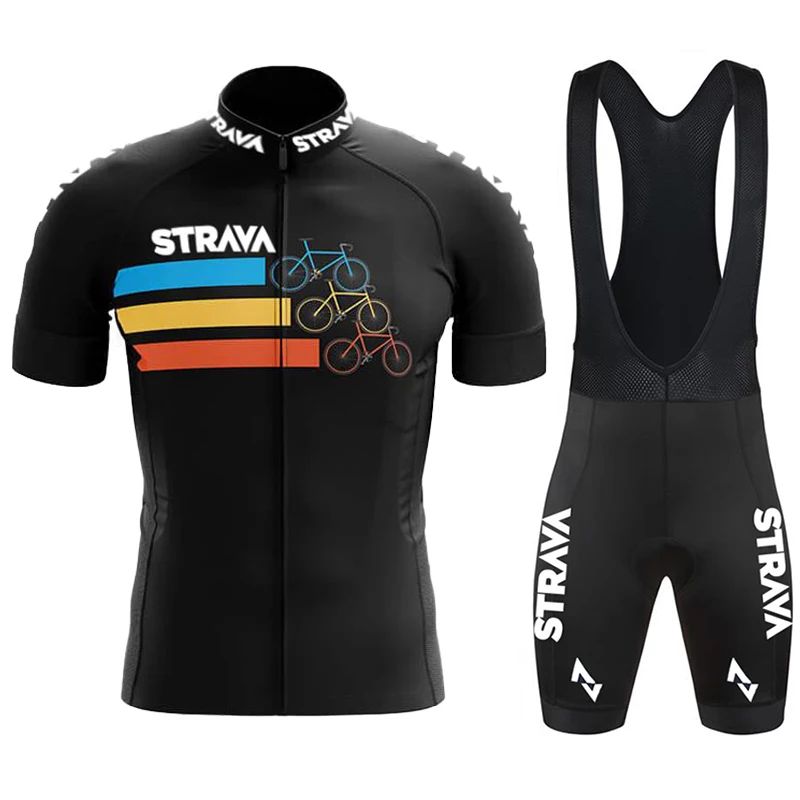 

Team Jersey STRAVA Pro Tricuta Cycling Man Bib Mens Clothes 2022 Shorts Men Cyclist Summer Bike Men's Pants Gel Uniform Shirt