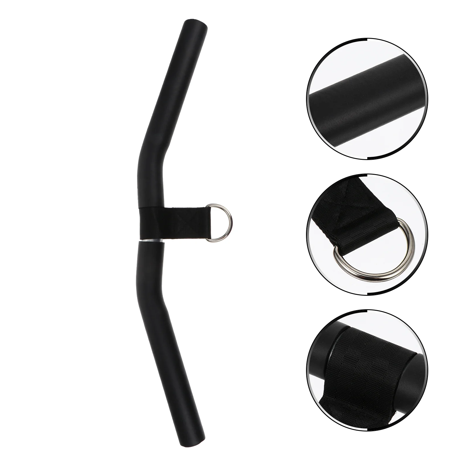 Tie Rod Bicep Tension DIY Integrated Fitness Tool Muscle Trainer Resistance Band Handles Curly Pull Bar Steel Hollow Grip