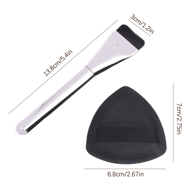 Черный ананас консилер основы макияж кисть и черный спонж ультратонкая плоская