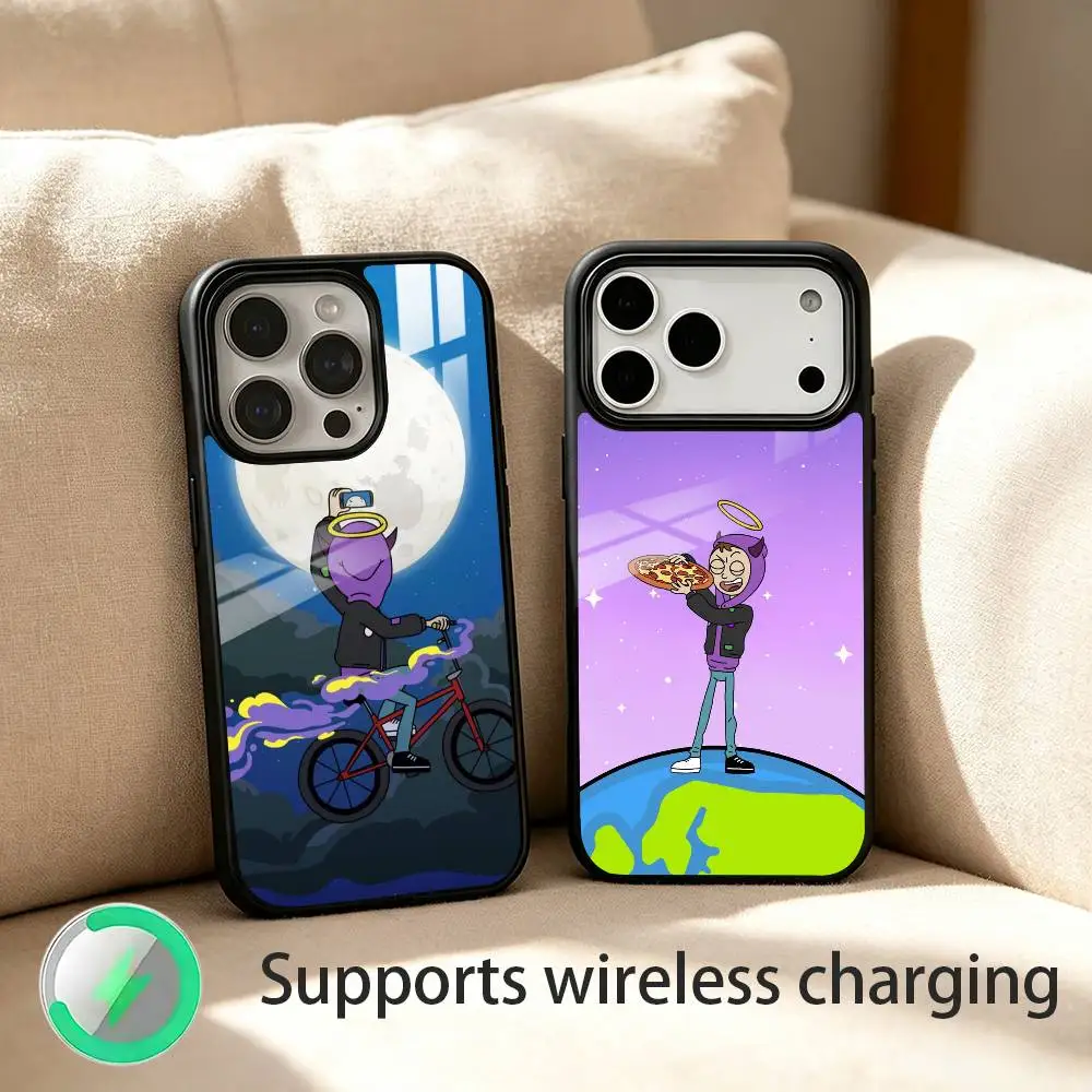 Фото Чехол для телефона Tha Supreme-e Rapper-r T-Thasup для iPhone 12, 13, 14, 15, 16, 17 Pro Max Plus с поддержкой беспроводной зарядки. №1