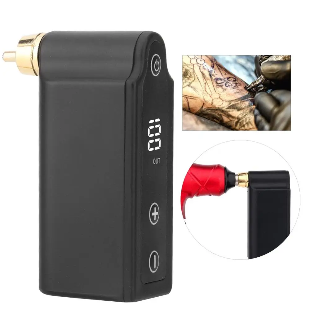 

Best Selling ABS Portable Wireless Tattoo Pen Power LED Display Tattoo Machine Supply flow Connector Power Supply RCA Connection