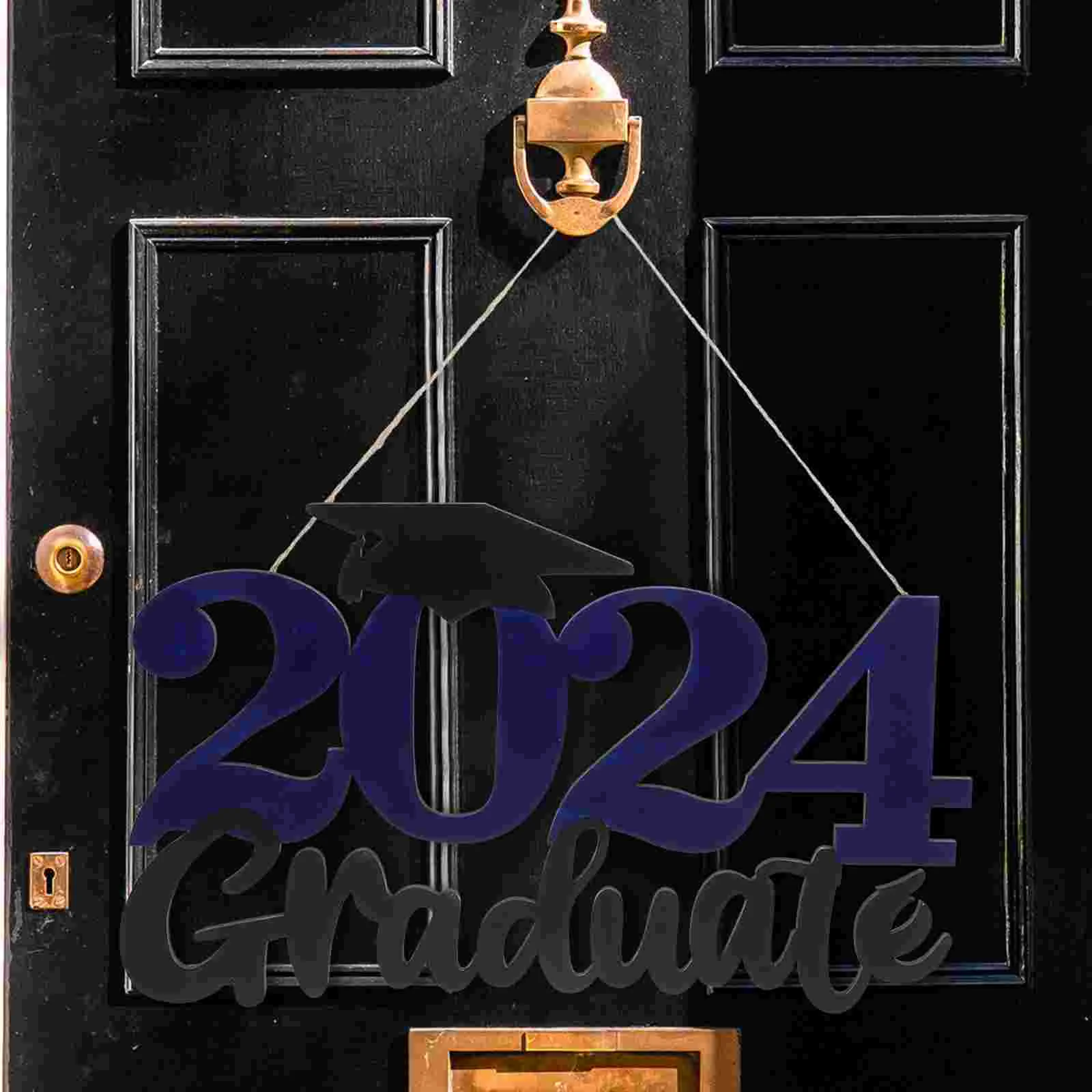 Выпускной вечер 2024 деревянная вывеска украшение для выпускника реквизит