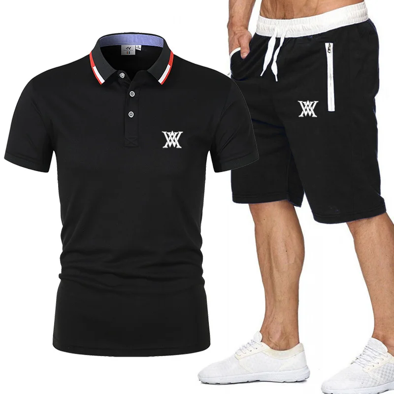

High Quality Golf Men's Sets New 2022 Summer Men's Tracksuit Polos Shorts Pants Two Piece Sets Male Polo Shirts Suit Polos Suit