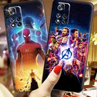 marvel the avengers iron man phone case for xiaomi 11t pro redmi note 10 9 pro 5g 9s 10s poco f3 x3 m3 gt pro x3 nfc soft coque