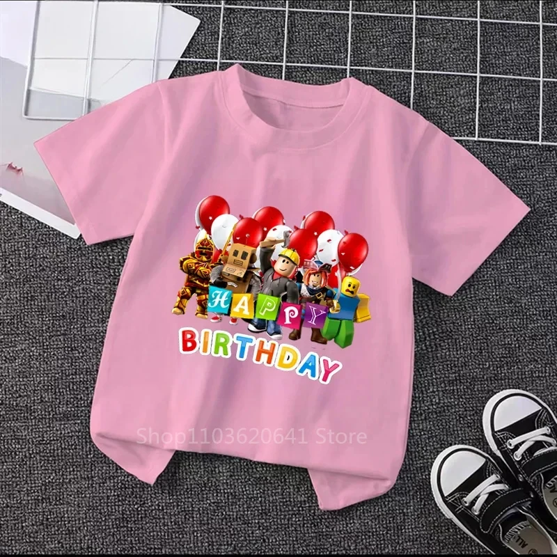 Футболка Robloxing Для Детей Хлопковый Летний Топ Унисекс С Короткими Рукавами
