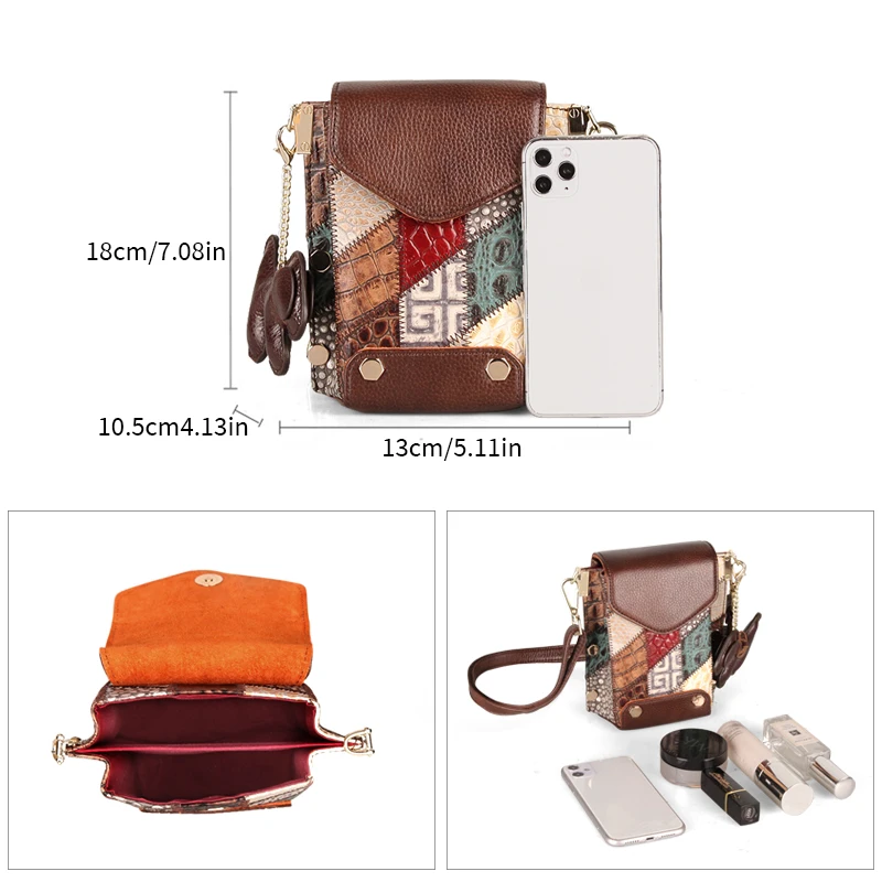 Женская сумка через плечо из натуральной кожи повседневный кошелек воловьей для