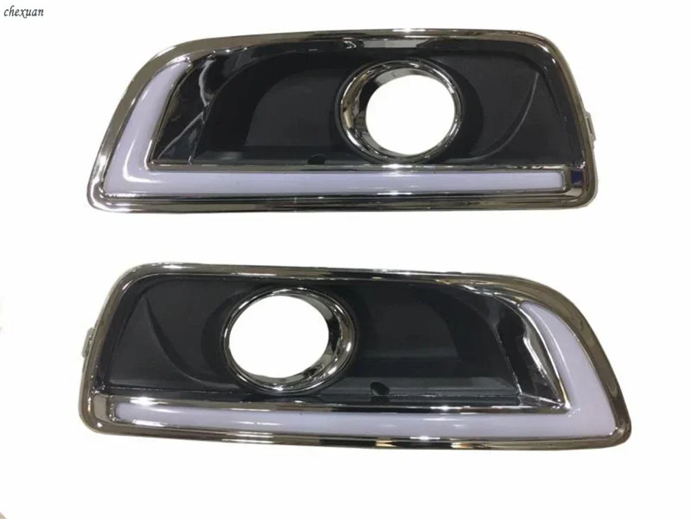 Новый! CSCSNL 1 комплект светодиодных DRL дневных ходовых огней с желтой сигнальной