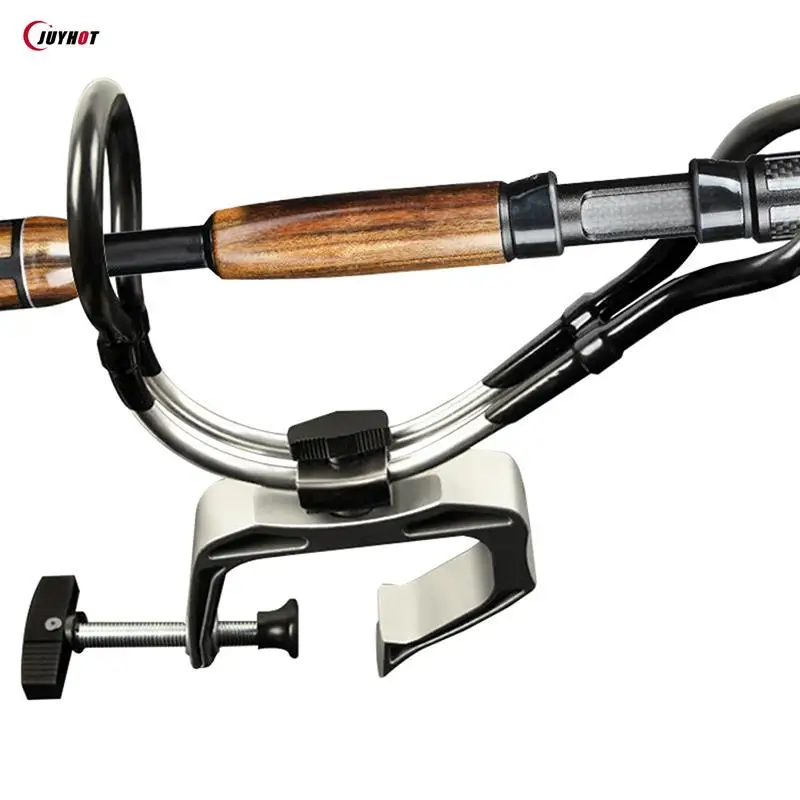 

Adjustable Fishing Rod Bracket Boat Fishing Pole Mount Clamp Stand Holder For Raft Kayak Yacht Boat Support Fishing Accessories