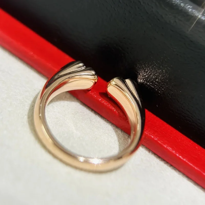 Бесплатная доставкаНовое кольцо из чистого серебра S925 с покрытием 18-каратного