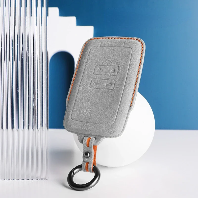 Верхний замшевый чехол для ключей от автомобиля Renault Koleos Kadjar Captur Megane Talisman Espace Clio Zoe