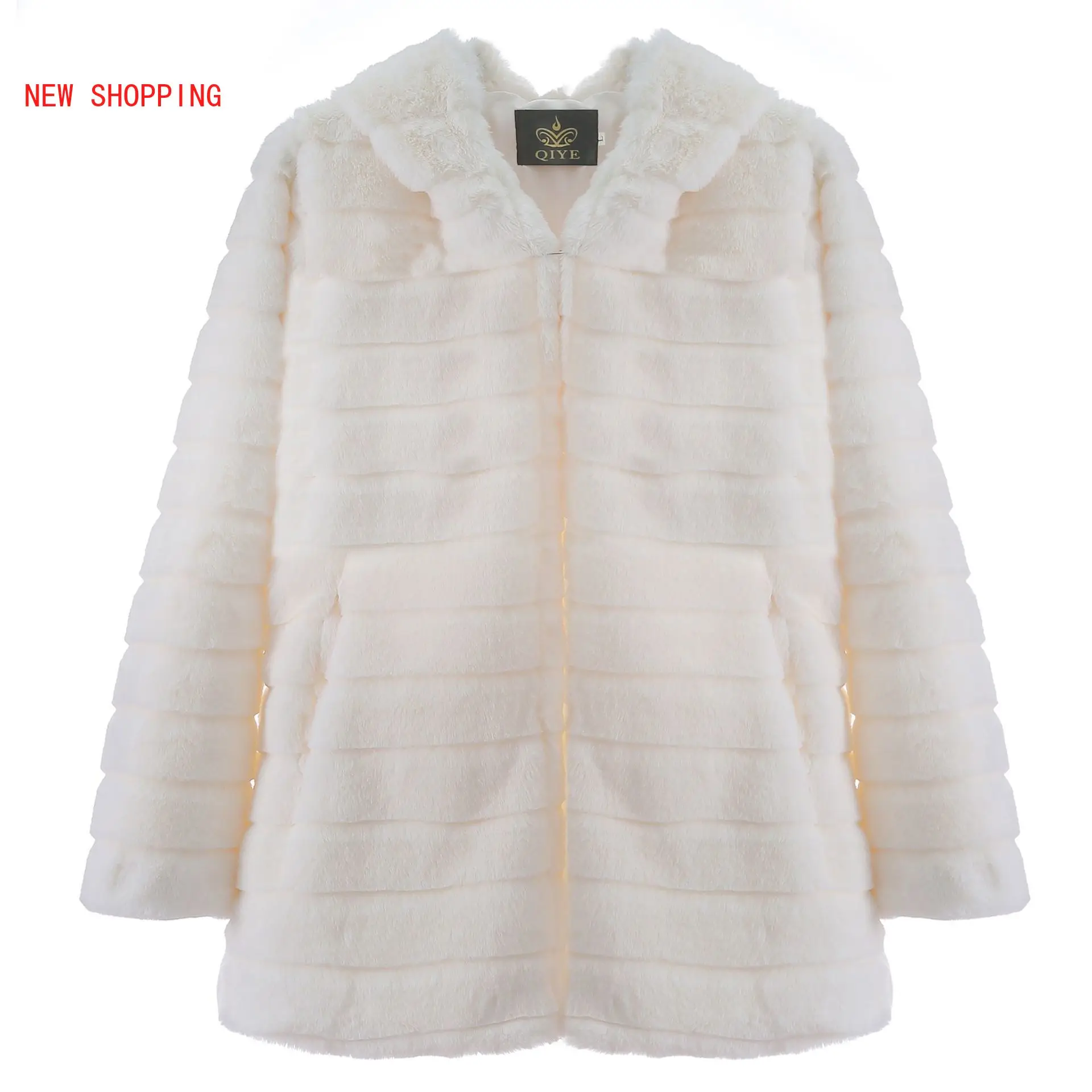2022 Winter Lady Casual Solid Teddy Coat Women Long Sleeve Fleece Long Jacket Hooded Lamb Fur Coat Women Warm Outerwear Fourrure