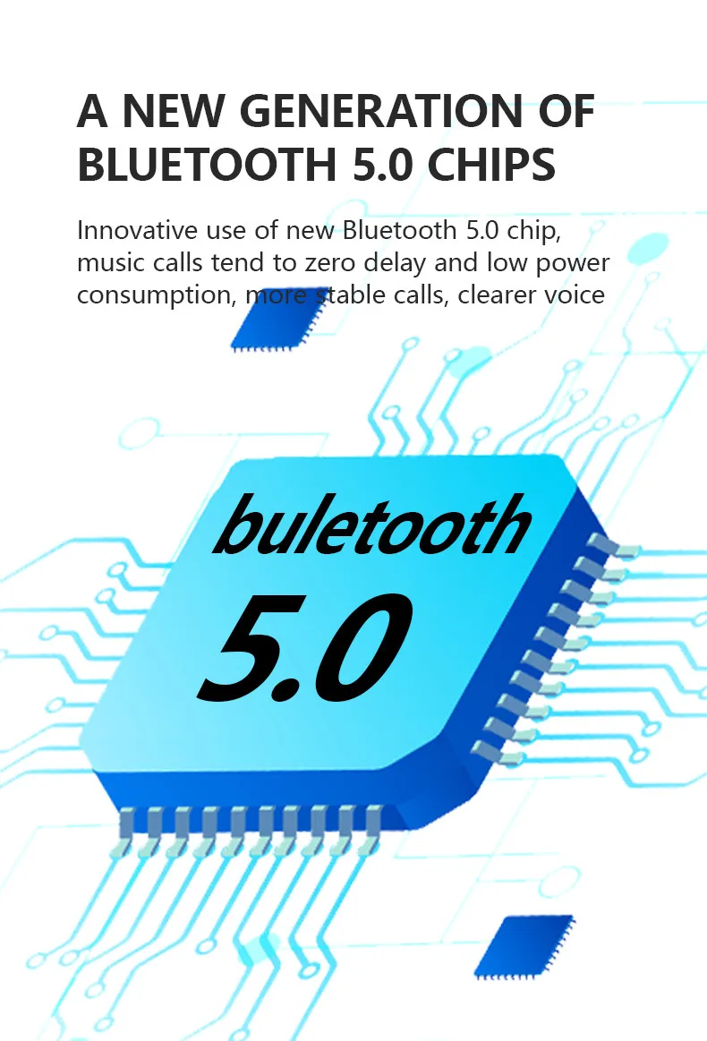 

5.0 Chip Bone Conduction Earphones Sweatproof Wireless Headset Lower Power Consumption Ipx5 Life Waterproof