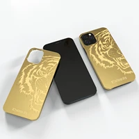 new luxury pvd 24kt gold phone cover for iphone 13 pro 13 pro max luxury metal protective mobile case