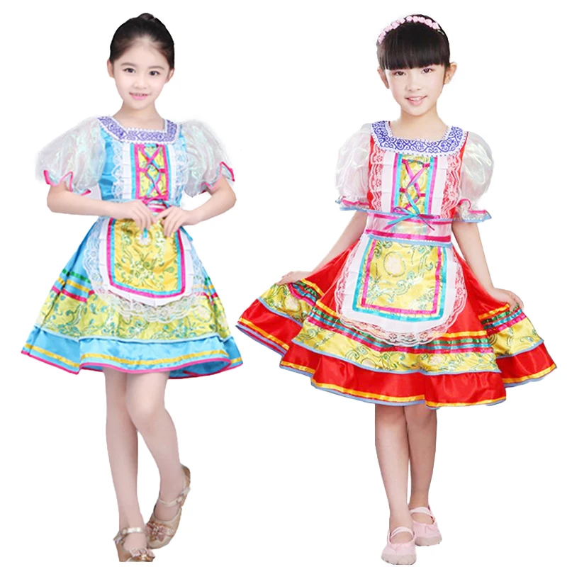 Российские национальный костюм Songyuexia современные сценические костюмы детское