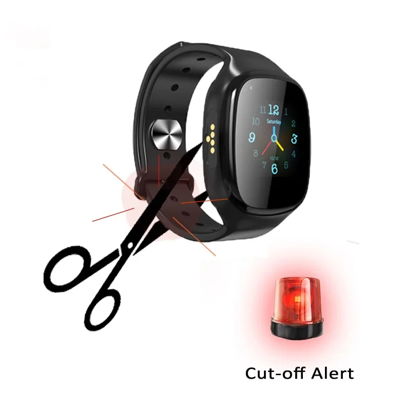 

4G Tamper Proof GPS Tracker Bracelet Watch For Alzheimer Patience Elderly Caring Tracking Device