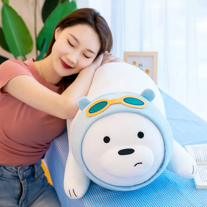 

Белый медведь Arge 35-70 см, Спящая кукла, симпатичный бескорпусный медведь, подушка, плюшевые игрушки, кавайные мягкие набивные животные, детск...