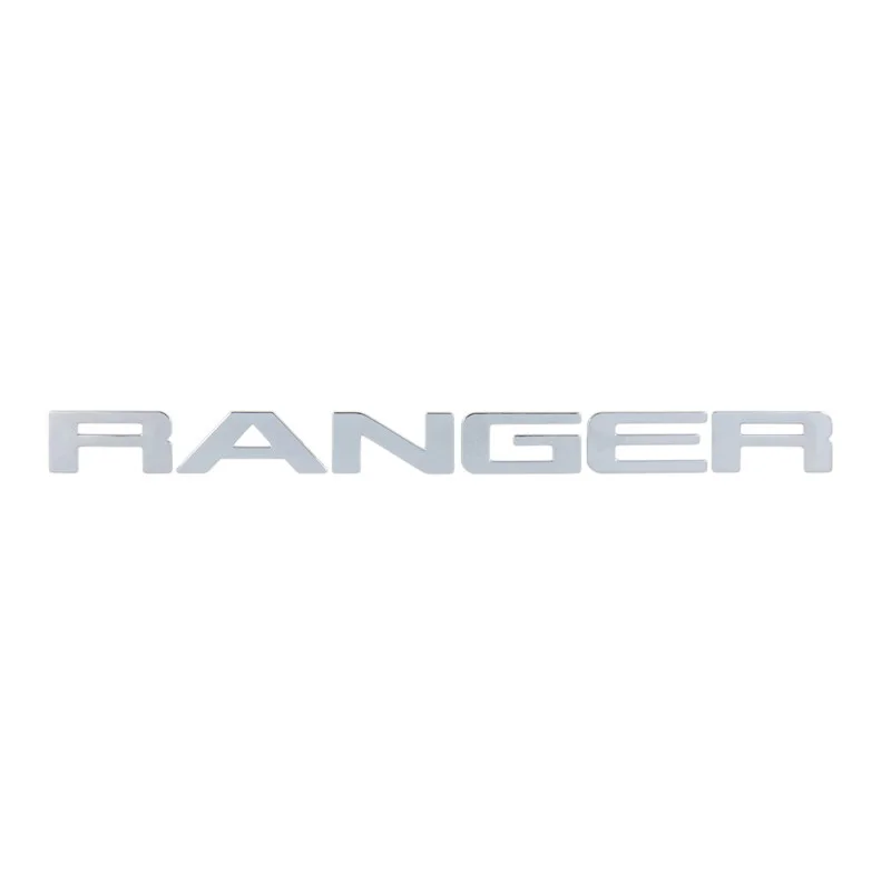 

Для Ford Ranger 2015-2021 решетка с верхним логотипом, гриль RANGER, 3D эмблема, оригинальный размер, наклейка из АБС-пластика с клеем, хромированный стиль