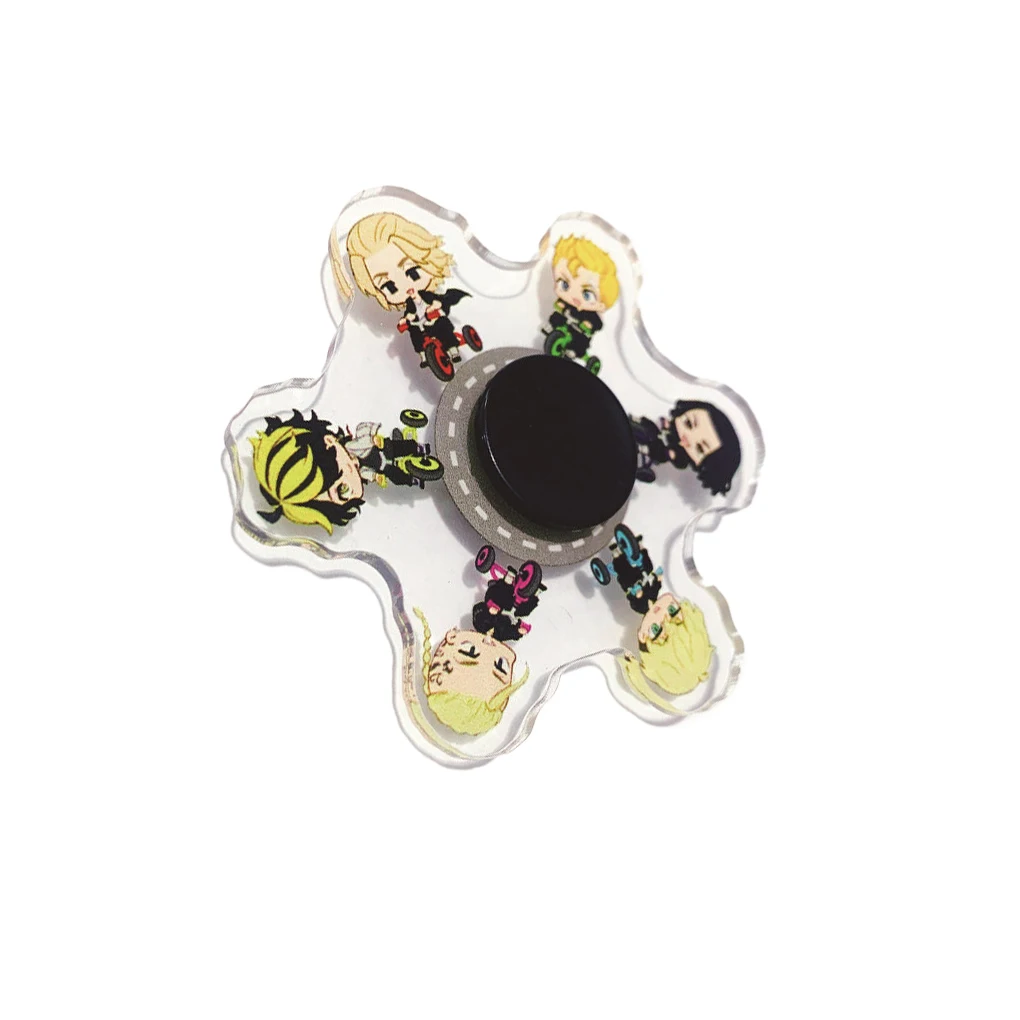 

Cartoon Anime Fingertip Spinning Toy Stress Relief Hand Rotators Sensory Home Education Game for Kids Children