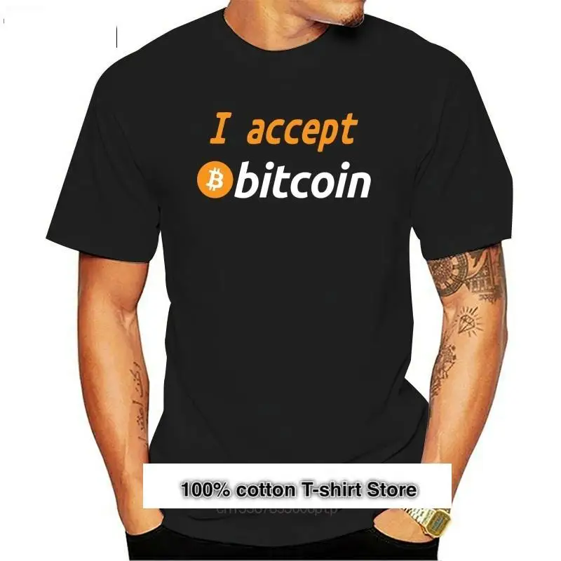 

Camiseta de Bitcoin para hombre, Camisa de algodón con cuello redondo, divertida moneda, criptomoneda, ordenador, gran oferta