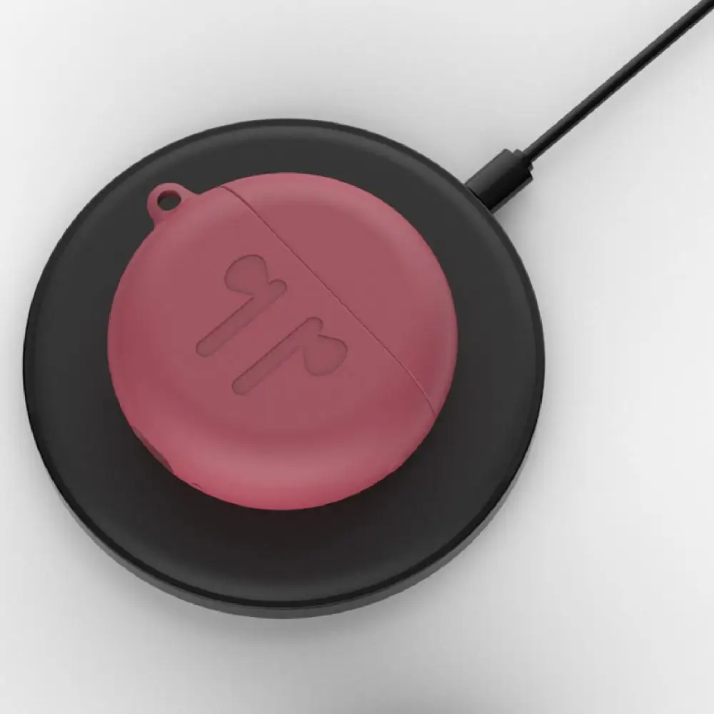 

Solid Color Earbuds Earphone Case Oval Shape with Pattern for HUAWEI Freebuds 3