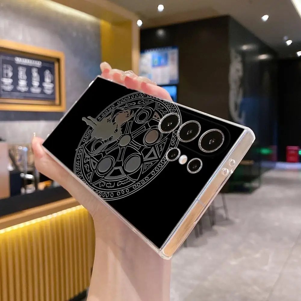 Фото Чехол для телефона INS для Samsung Galaxy S26 Ultra S25 FE S24 S23 S22Plus S25 Edge S21, популярный японский аниме-чехол Frieren, прозрачный, мягкий №5
