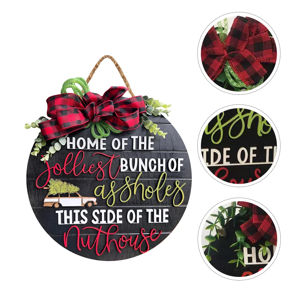 

Christmas Ornaments Listing Party Decor Festive Sign Wooden Festival Hangings Home Door Pendant Doorplate Signs