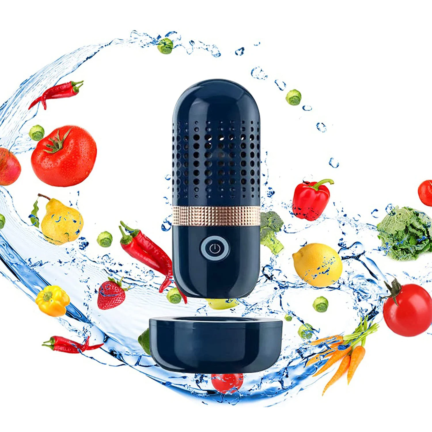 

Capsule Shape Fruit Vegetable Washing Machine Protable Wireless Fruit Food Purifier Household Pesticide Disinfection Machine