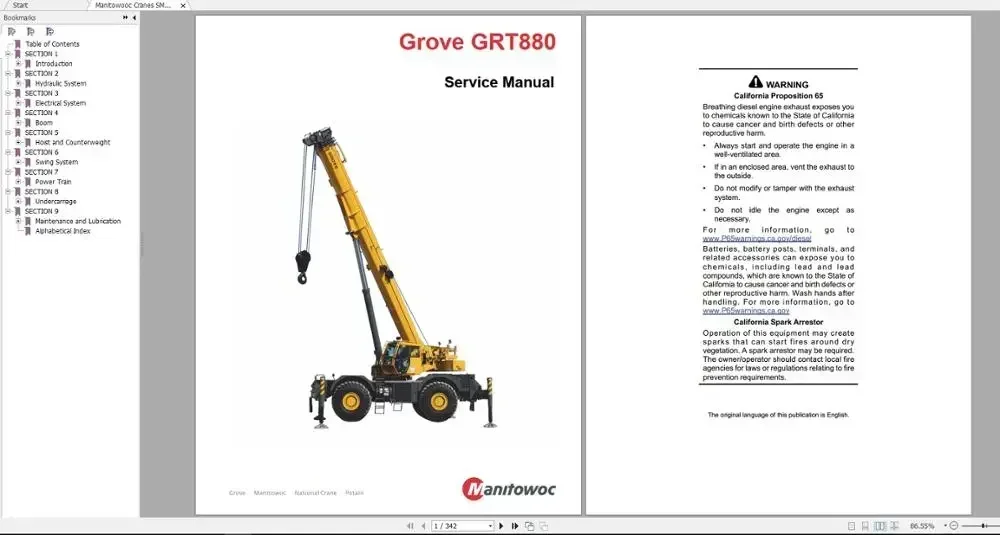 Гусеничные краны TruckEPC3 Manitowoc 2020, все модели, руководства по обслуживанию DVD (art.: 3920cf441ec0d) - 3920cf441ec0d