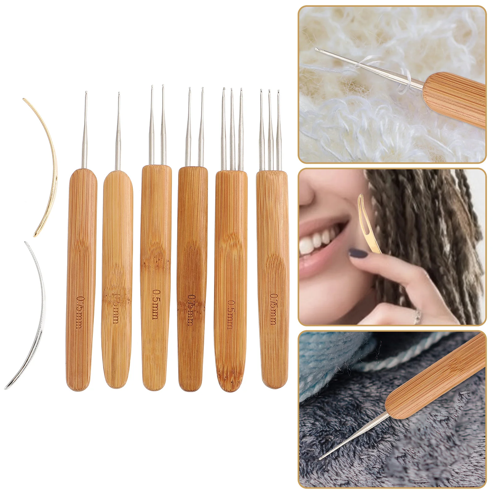 

Crochet Hook Needle Dreads Dreadlocks Tool Dreadlock Hair Hooks Dread Braid Diy Pin Locking Interlocking Craft Weaving Lock