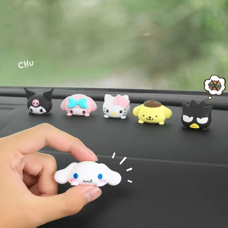 

Милые автомобильные аксессуары Hello Kitty аниме Kuromi украшение интерьера автомобиля центральная консоль зеркало заднего вида украшение автомобиля