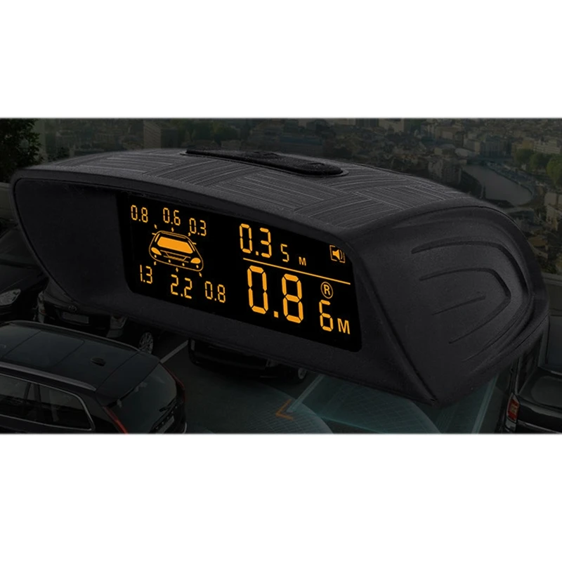 Автомобильный комплект датчиков парковки с ЖК-дисплеем видимый полный цифровой