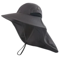 men women camping hiking soft sun protection drawstring cool with neck flap washable wide brim fishing hat spring summer beach