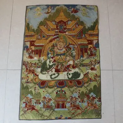 

Exquisite Suzhou Embroidery Painting Tibetan Thangka Buddha Statue Living Room Decoration Pendant