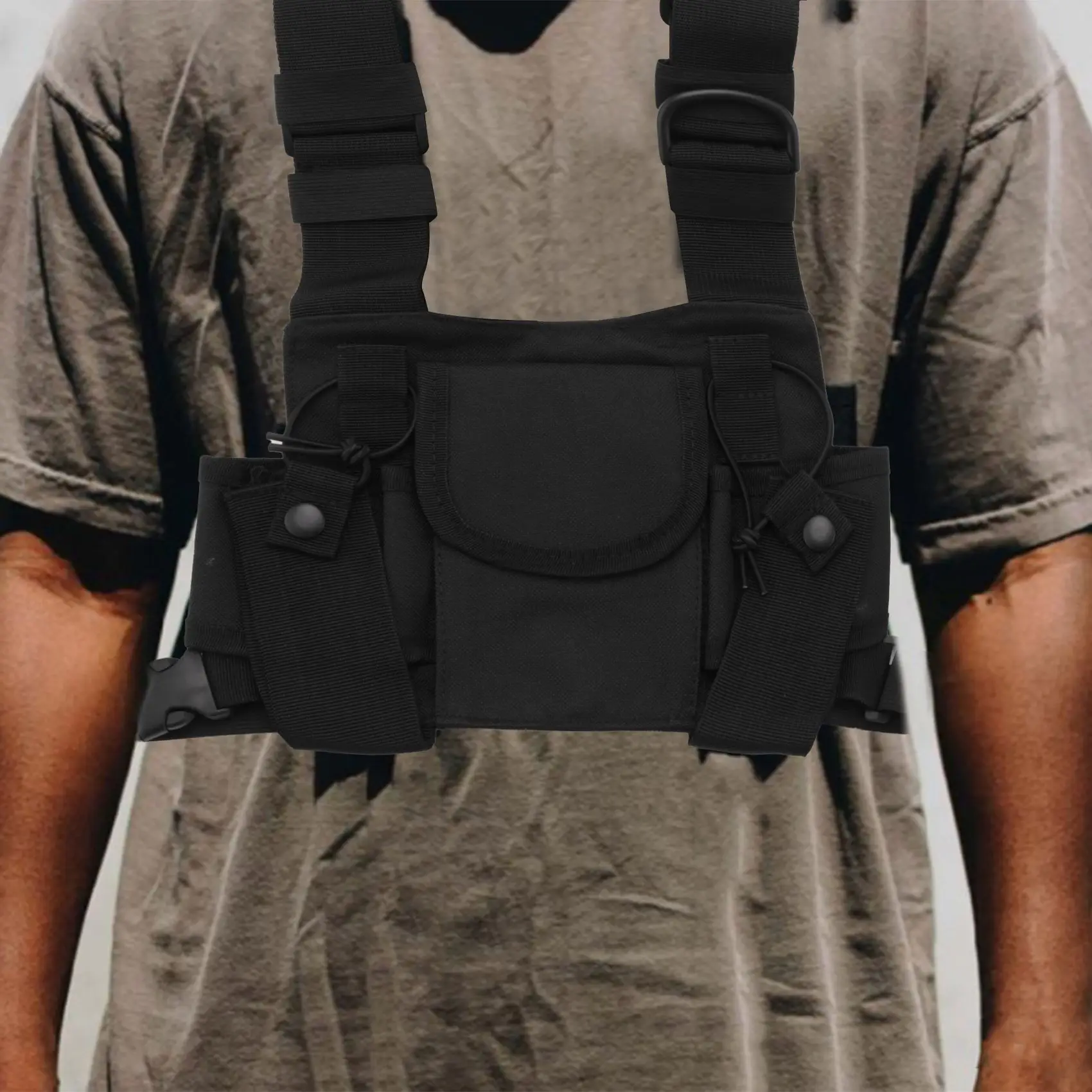 Карманный нагрудный ремень для радиоприемника передний чехол жилет переноски