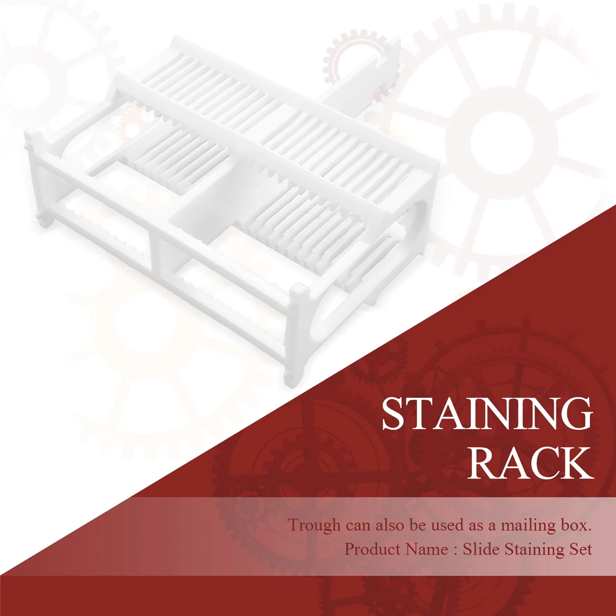 2 в 1 набор из 24 белых стеллажей для микроскопа