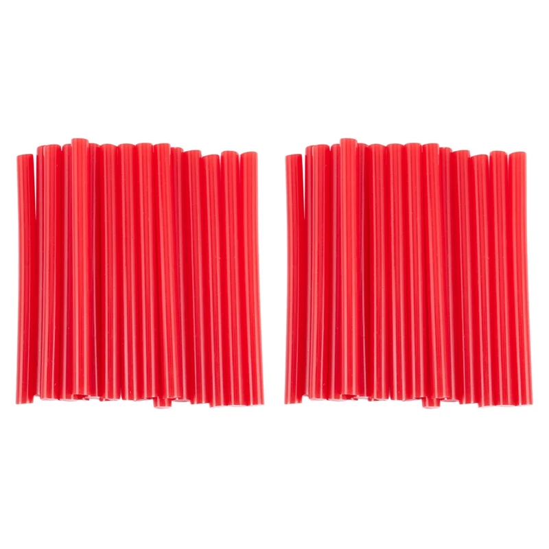 

40Pcs Red Hot Melt Glue Gun Adhesive Sticks 7X100mm For Craft Model