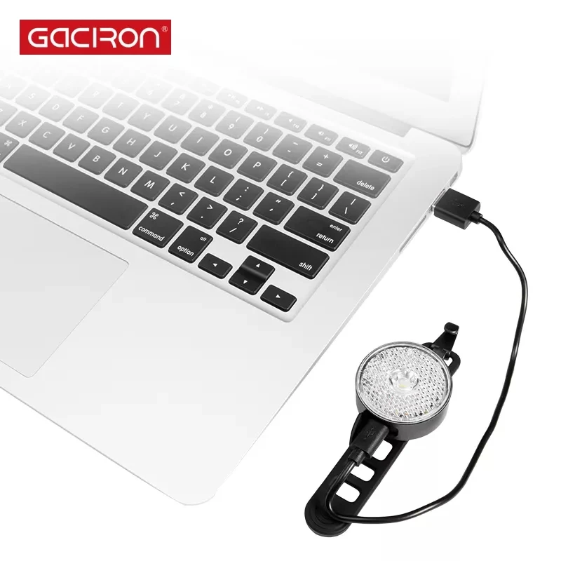Фото Велосипедный предупредительный Головной фонарь GACRION W08J IPX6, водонепроницаемый велосипедный фонарь, умный и миниатюрный Передний фонарь, пер... №5