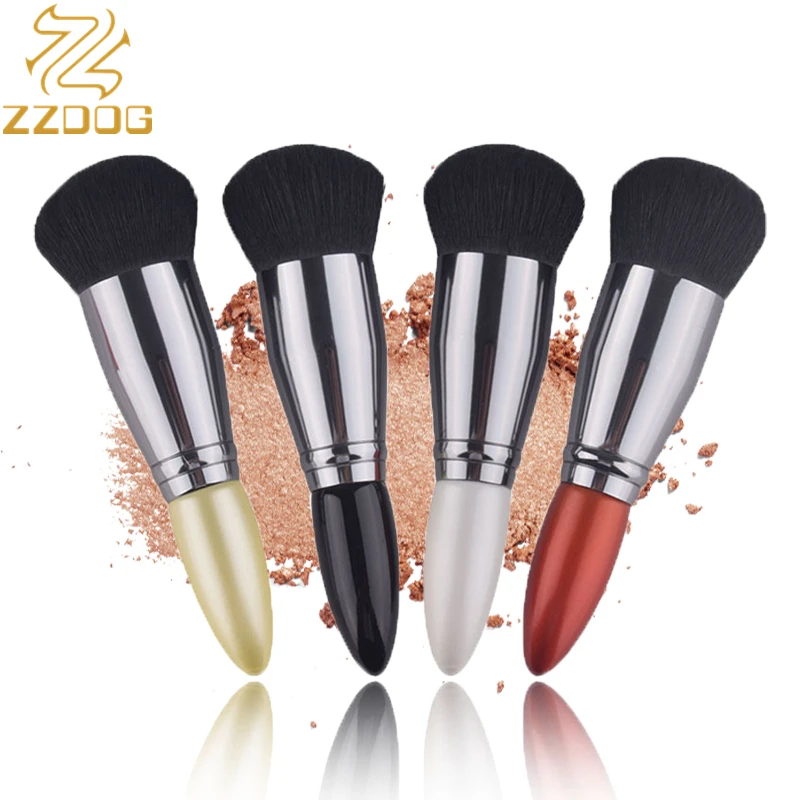 

ZZDOG 1Pcs Mini Protable Makeup Brush Chubby High-Quality Beauty Tools For Cosmetic Face Loose Powder Blush Foundation Contour