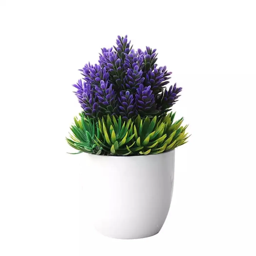 

Artificial Plants Bonsai Small Green Tree Plants Fake Flower Potted Ornament Home Room Garden Office Desk Fake Bonsai Decoration