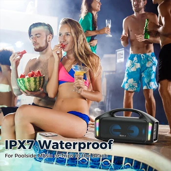 Tribit StormBox Blast Subwoofer Bluetooth Speaker XBass Tech IPX7 Waterproof Outdoor Party Camping Wireless Speaker 30H Playtime 3