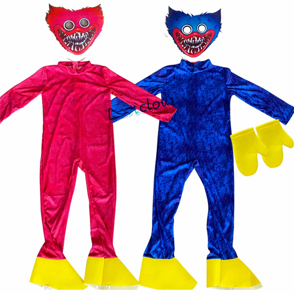 

Новый игровой костюм Huggy Wuggy, Мак для игр, косплей, Плюшевый комбинезон, страшный мягкий подарок для детей, одежда для вечеринки на Хэллоуин