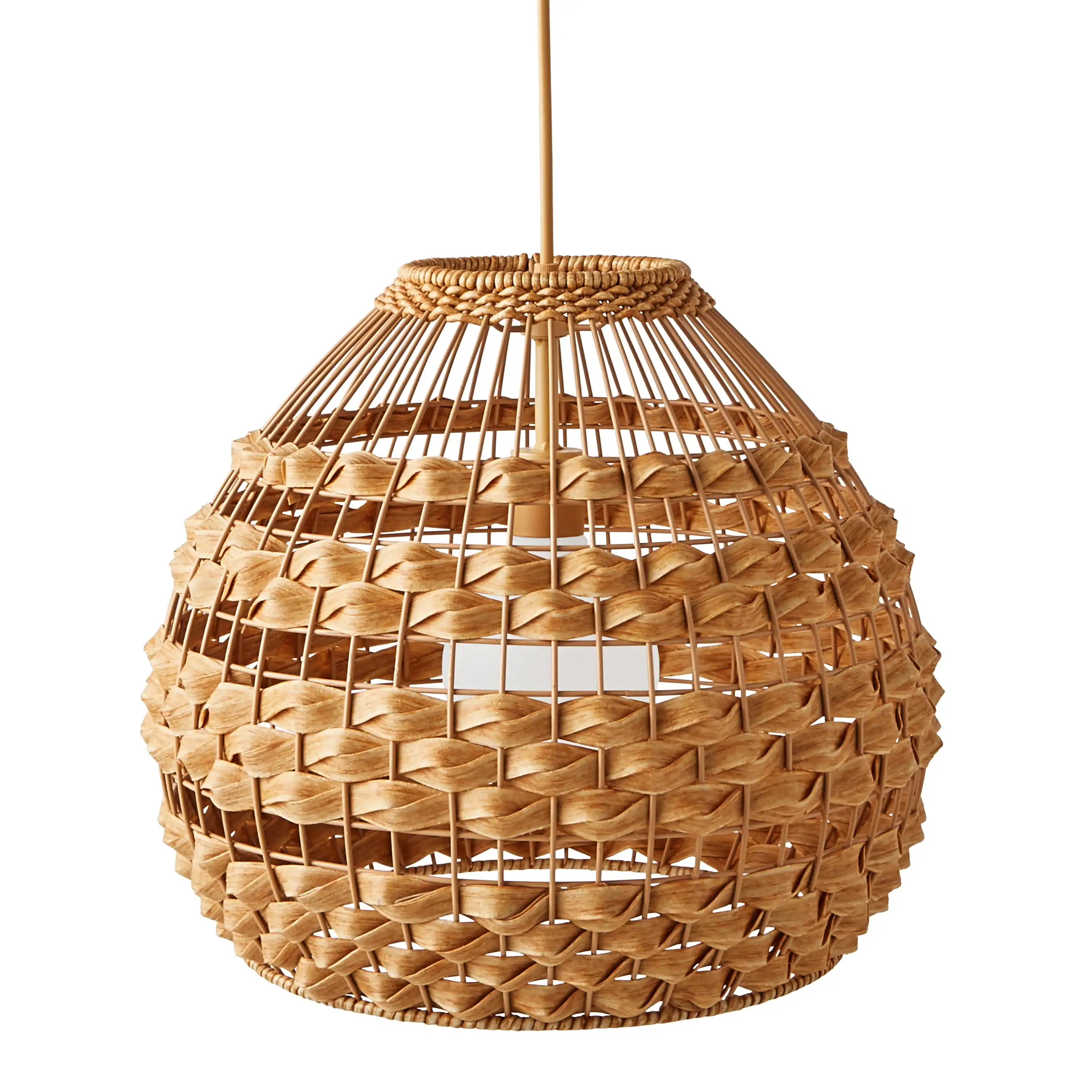 

HMTX Natural Small Battery-Powered Hive Hanging Pendant Light Lantern by Dave & Jenny Marrs